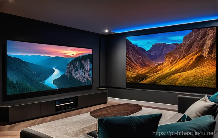 홈시어터 HDMI 2 1 차이점 - **Prompt 1: The Ultimate Home Cinema Experience with HDMI